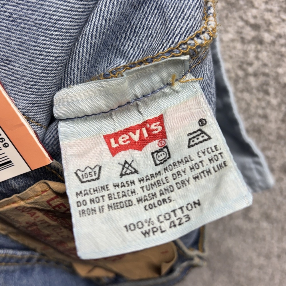 Levi's 501 XX Blue Jeans Men's 33x34 Original Preshrunk Button Fly Deadstock NWT - Picture 16 of 16